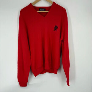 Vintage Jantzen sweater with Portland Pizza Hut Golf Classic logo XL
